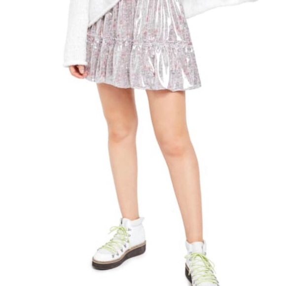 NWT Free People In A Bubble Mini Skirt - Picture 1 of 4
